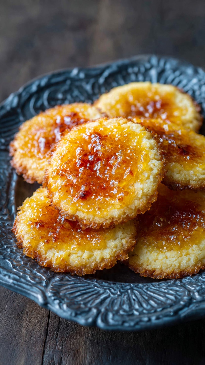 Luscious Lemon Curd Crème Brûlée Cookies