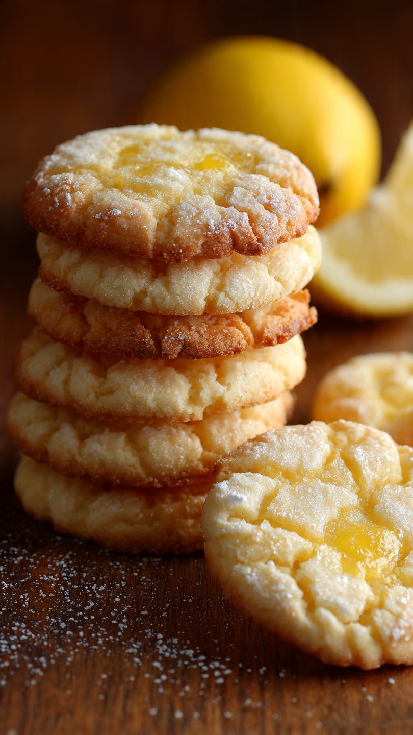 Luscious Lemon Curd Crème Brûlée Cookies