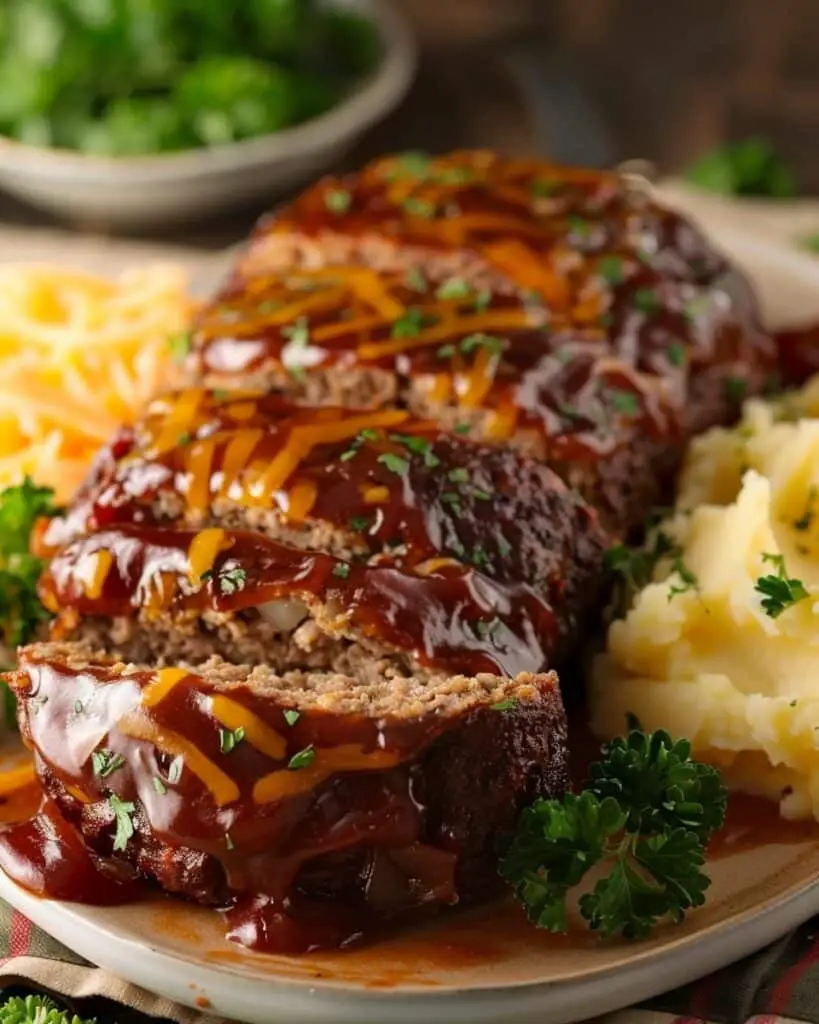 Meatloaf With Mashed Potatoes And Cheese Recipe