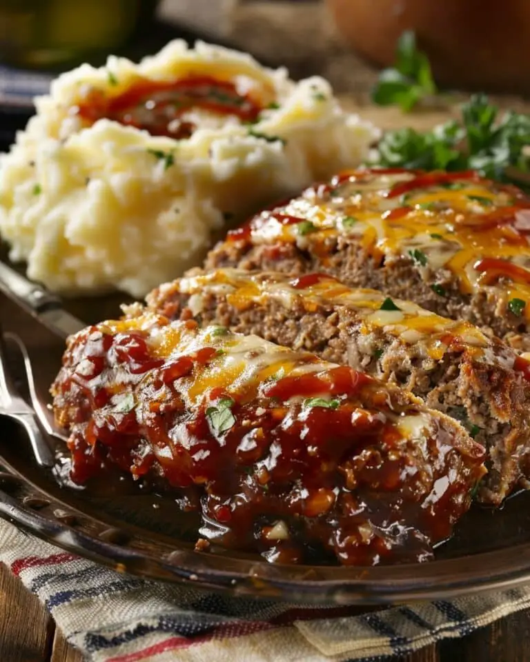 Meatloaf With Mashed Potatoes And Cheese Recipe