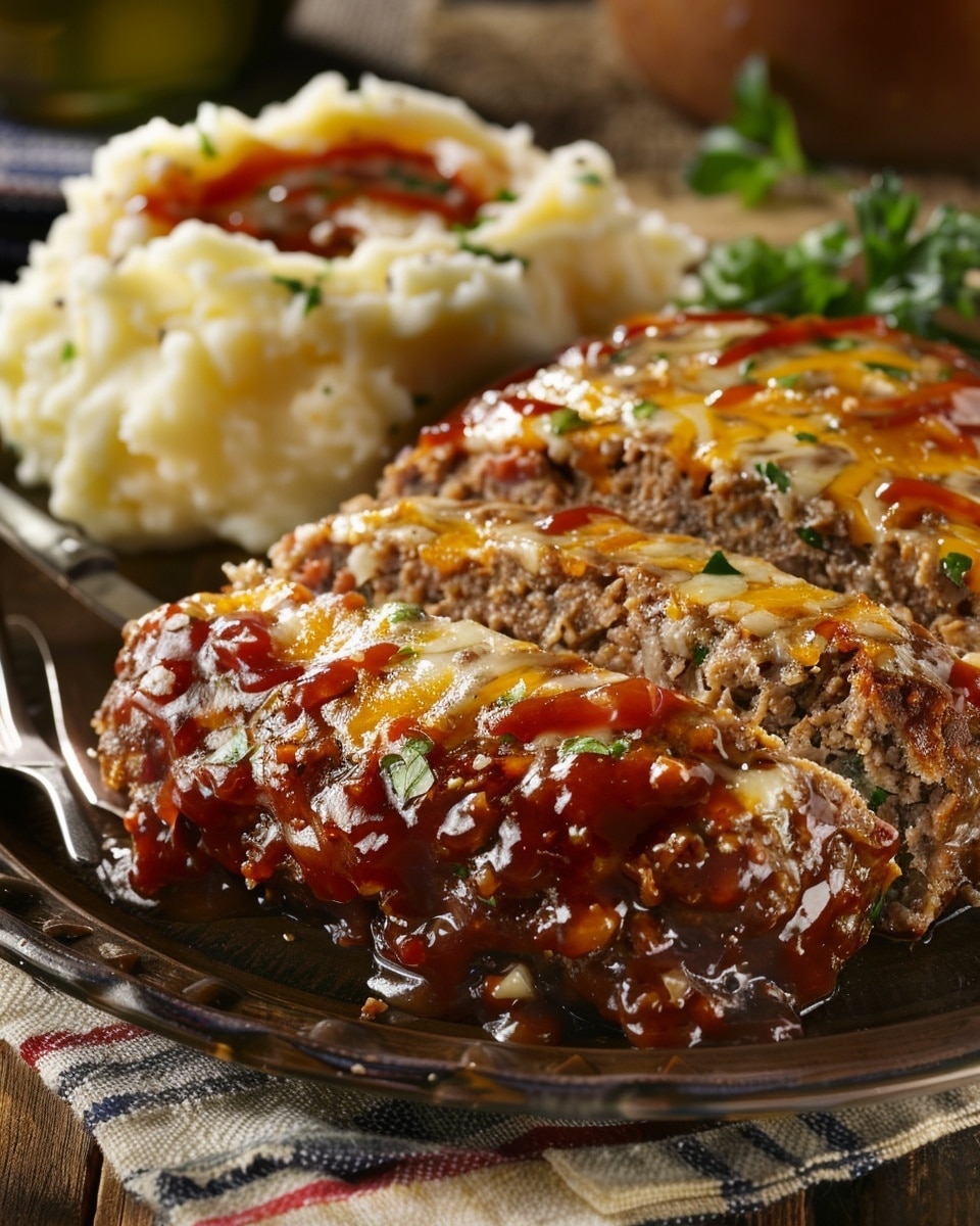 Meatloaf With Mashed Potatoes And Cheese Recipe