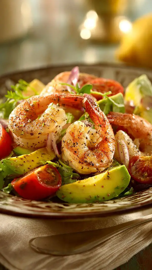Mediterranean Shrimp And Avocado Salad