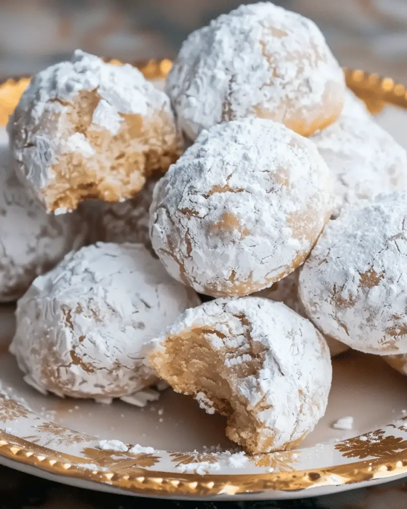Mexican Wedding Cookies (Polvorones / Snowball Cookies)