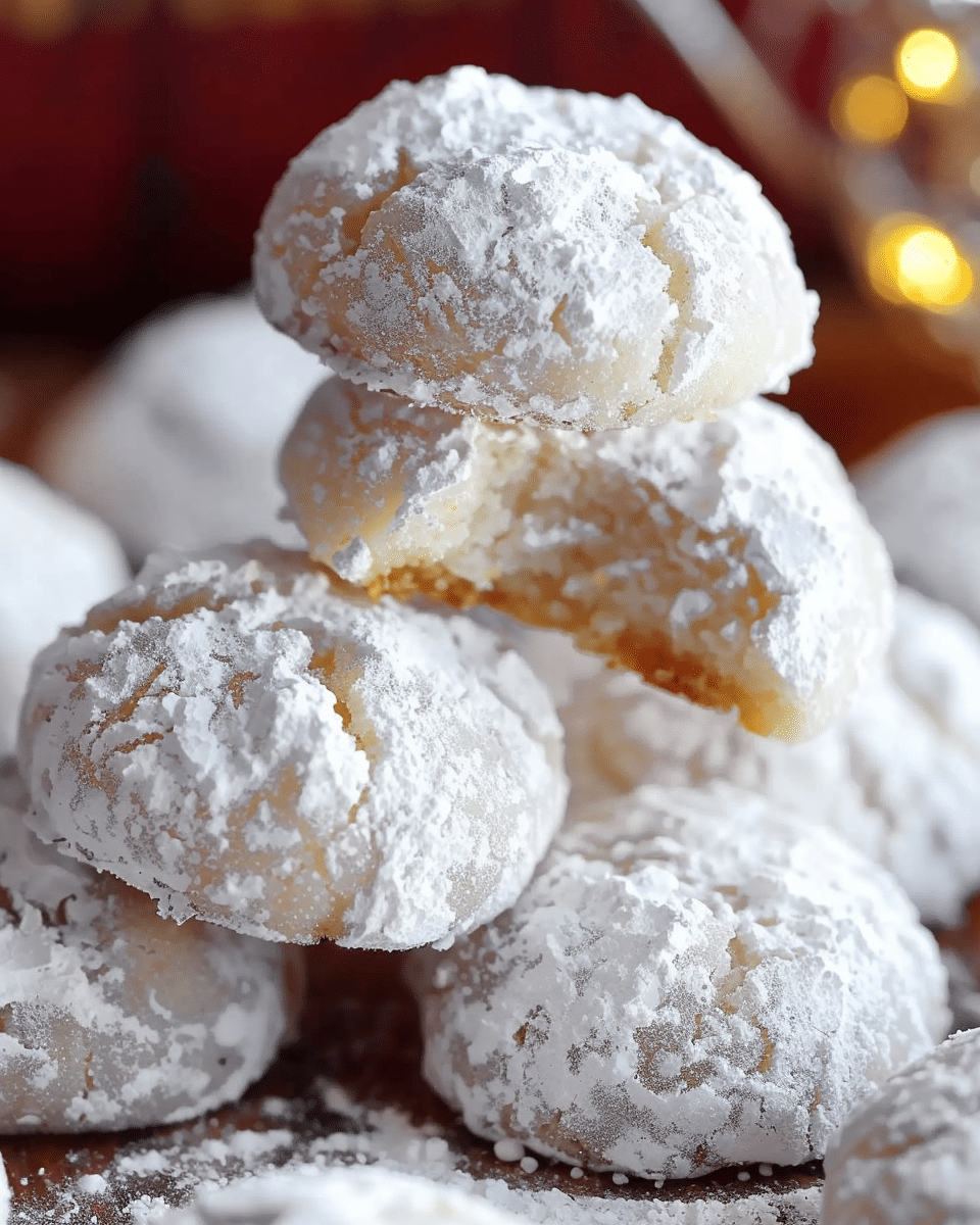 Mexican Wedding Cookies (Polvorones / Snowball Cookies)