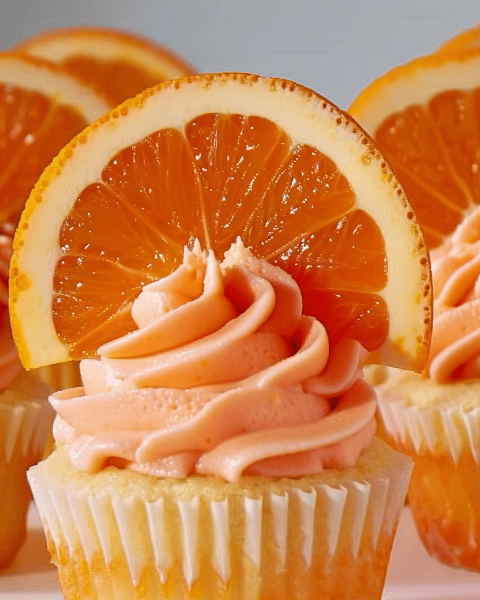 Orange Creamsicle Cupcakes