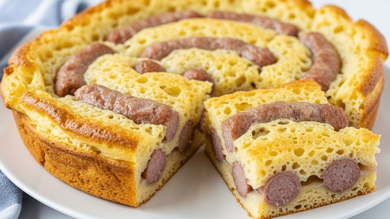 Pancake Sausage Breakfast Bake