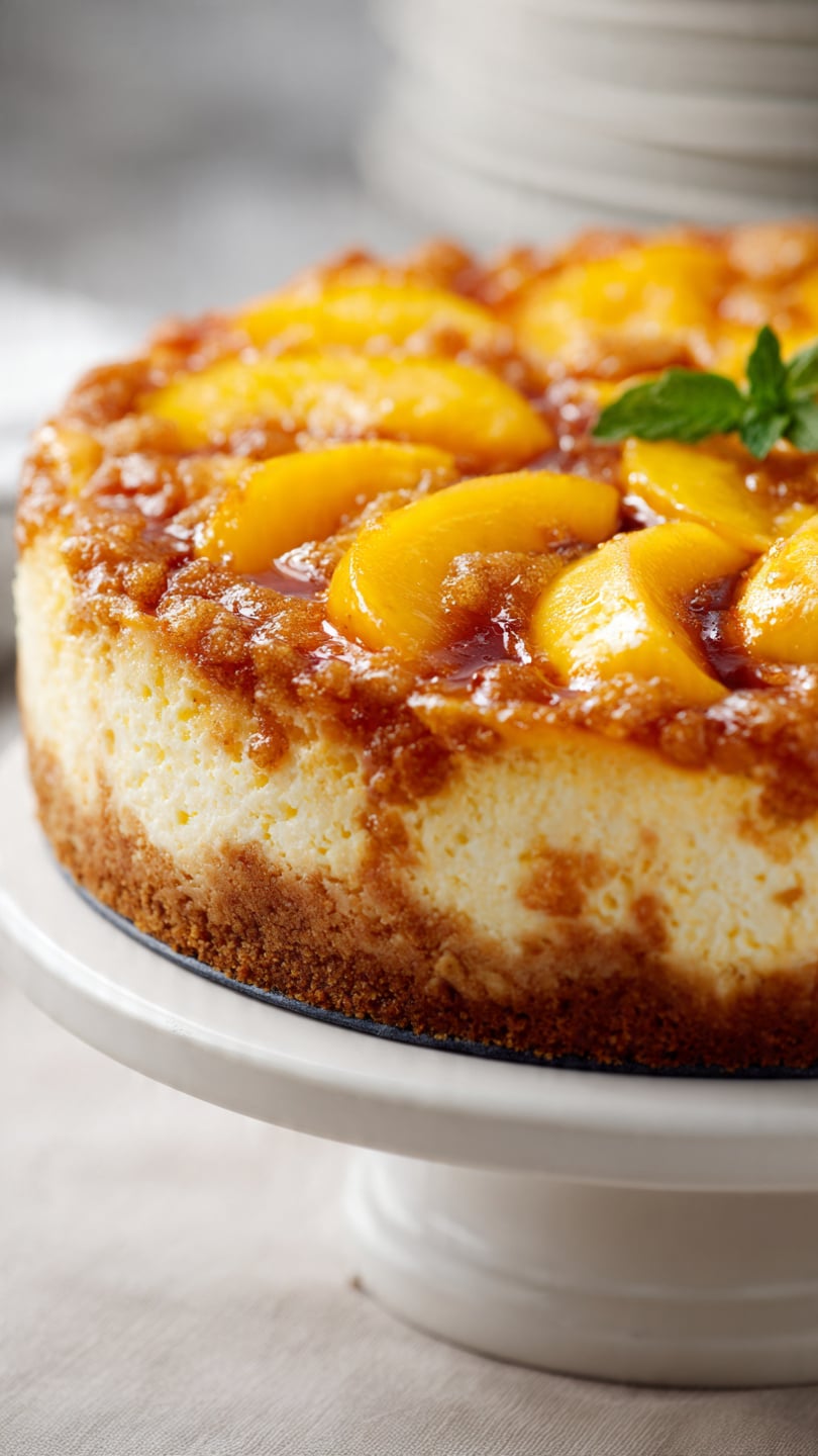 Peach Cobbler Cheesecake Recipe