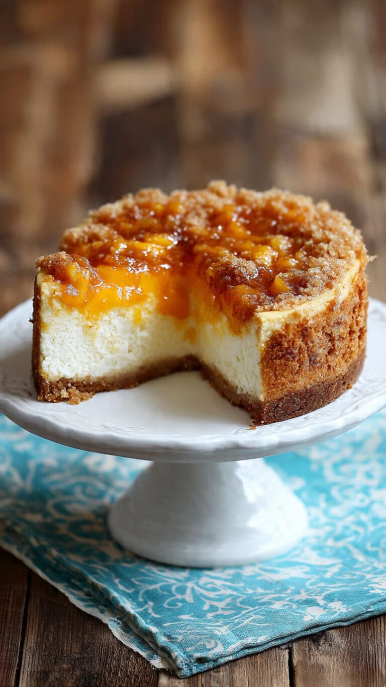Peach Cobbler Cheesecake Recipe