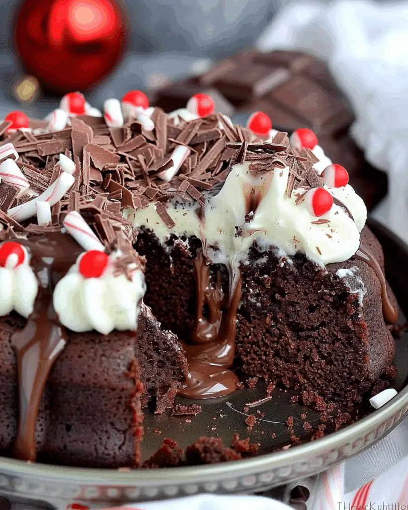 Protein Chocolate Peppermint Cake