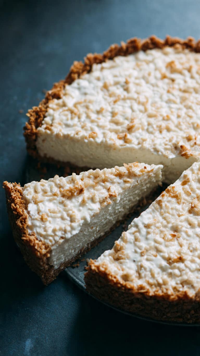 Rice Krispy Treat No-Bake Cheesecake