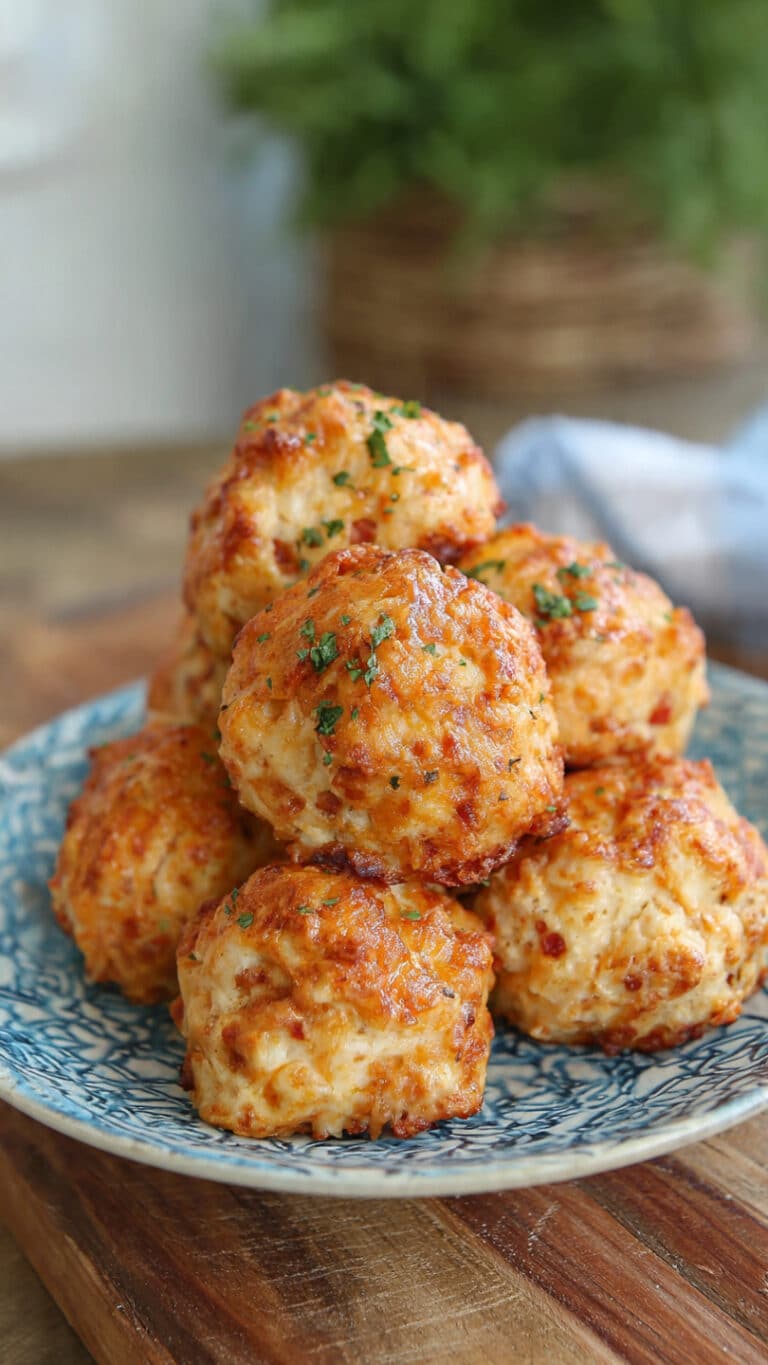 Cheesy Rotel Sausage Balls