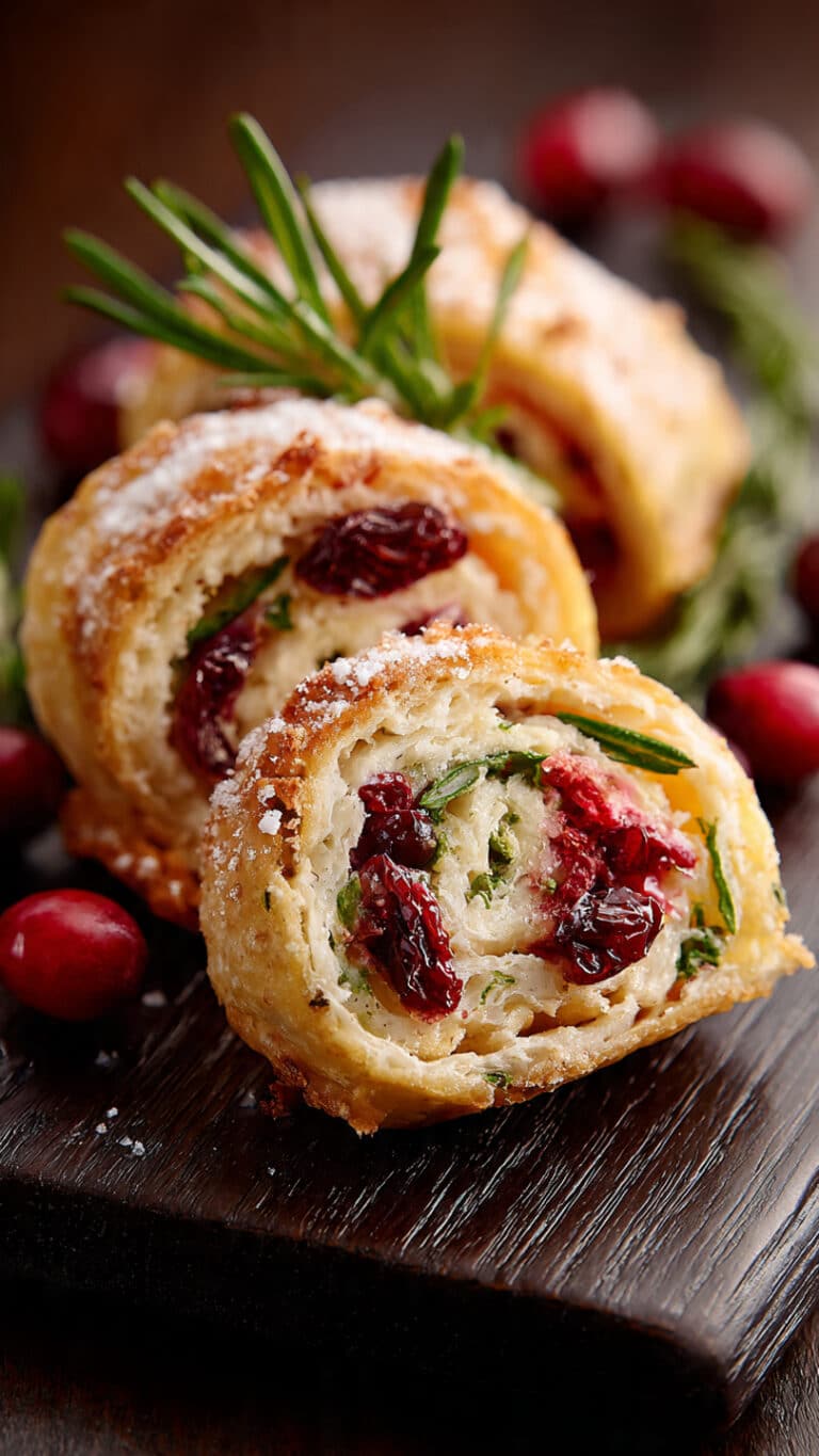 Savory Cranberry Roll-Ups