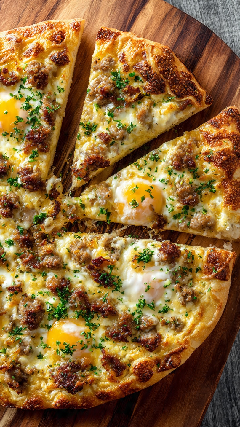 Sausage Gravy Breakfast Pizza