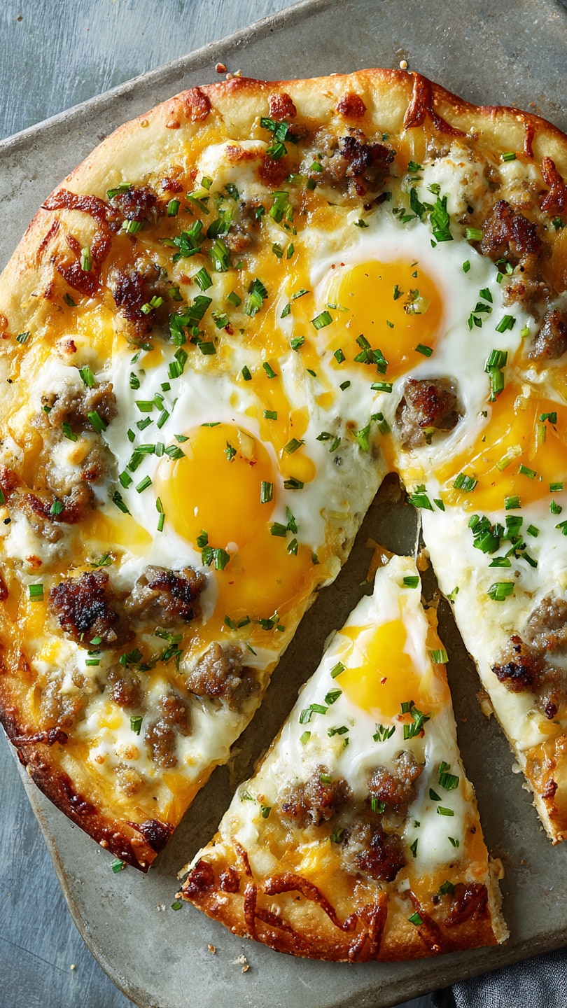 Sausage Gravy Breakfast Pizza