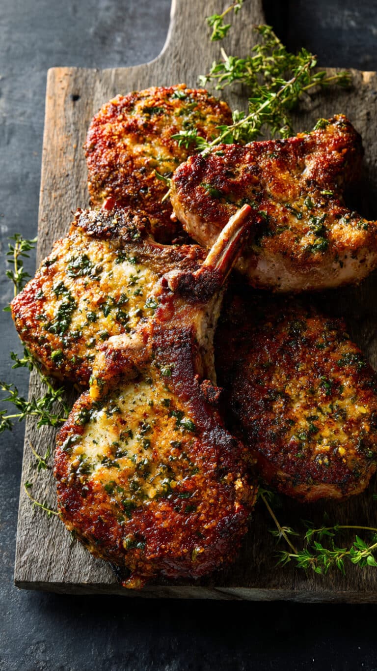 Savory Herb-Crusted Meat Chops