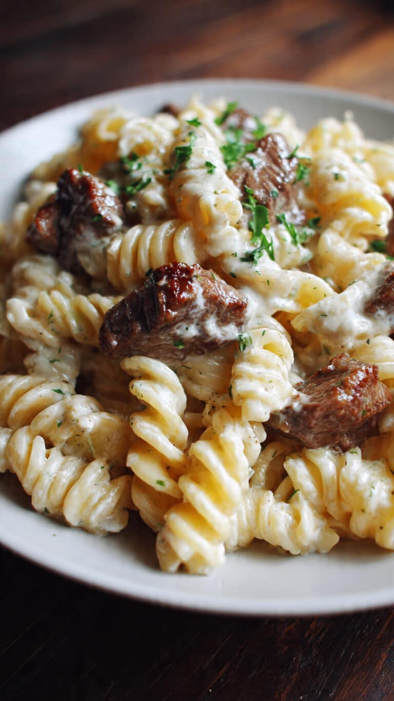 Steak Pasta Alfredo