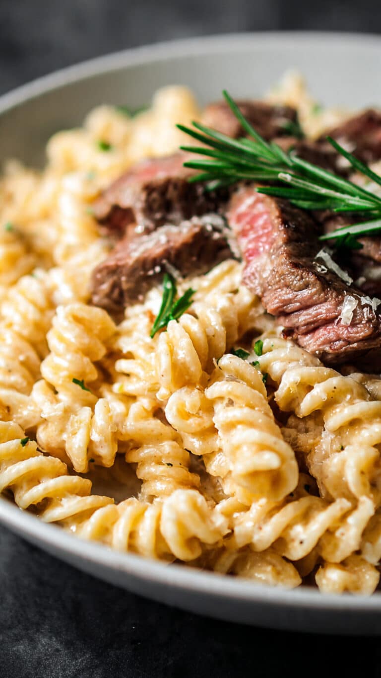 Steak Pasta Alfredo
