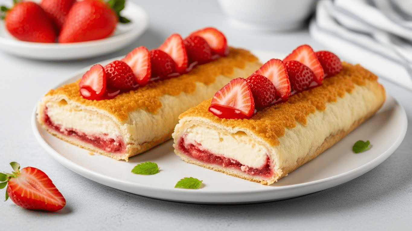Strawberry Cheesecake Chimichangas