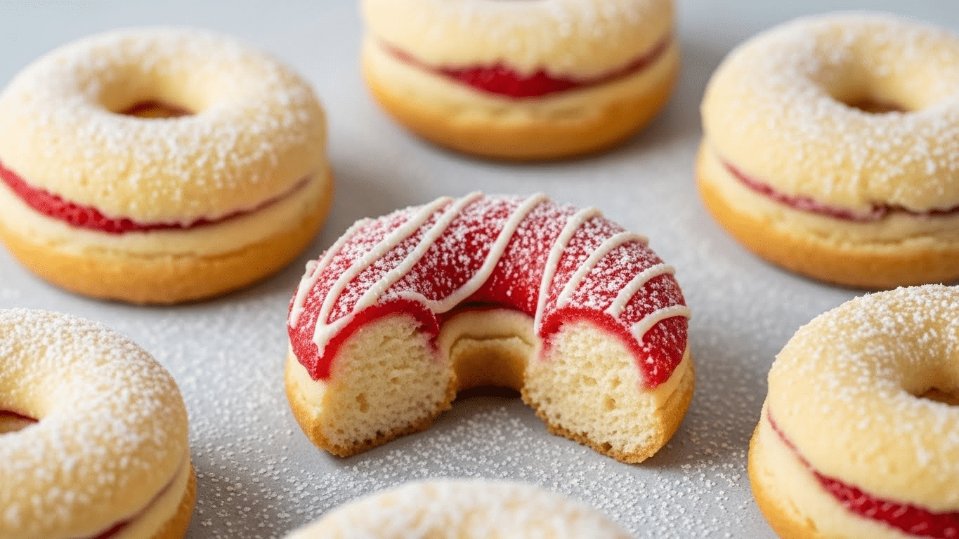 Strawberry Cheesecake Donuts