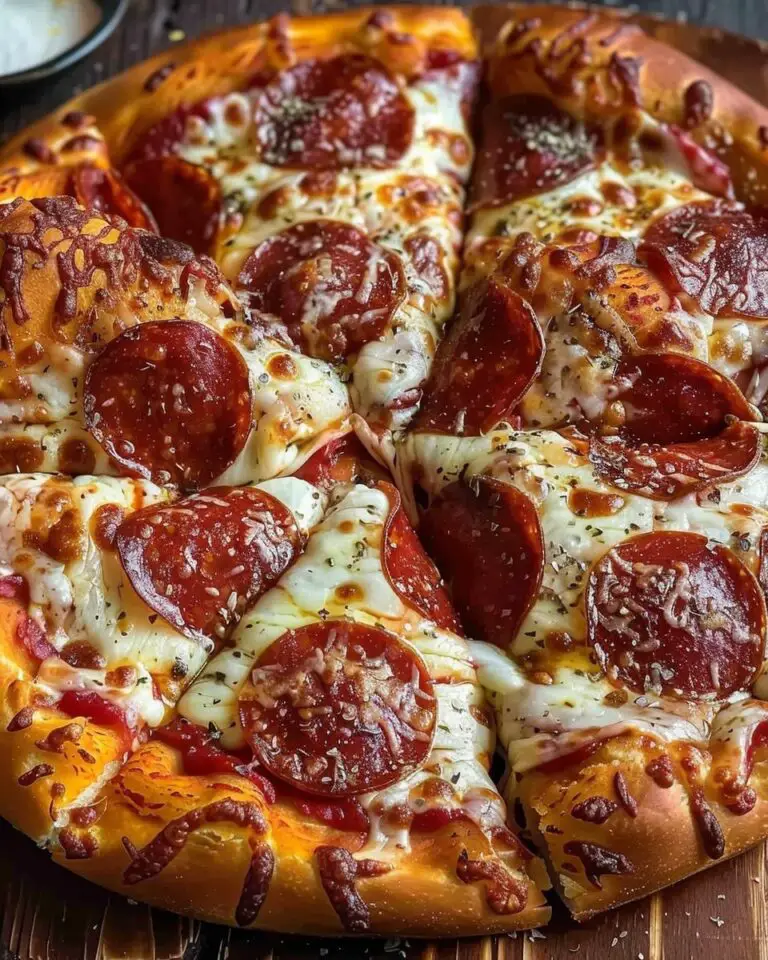 Stuffed Crust Pepperoni Pizza