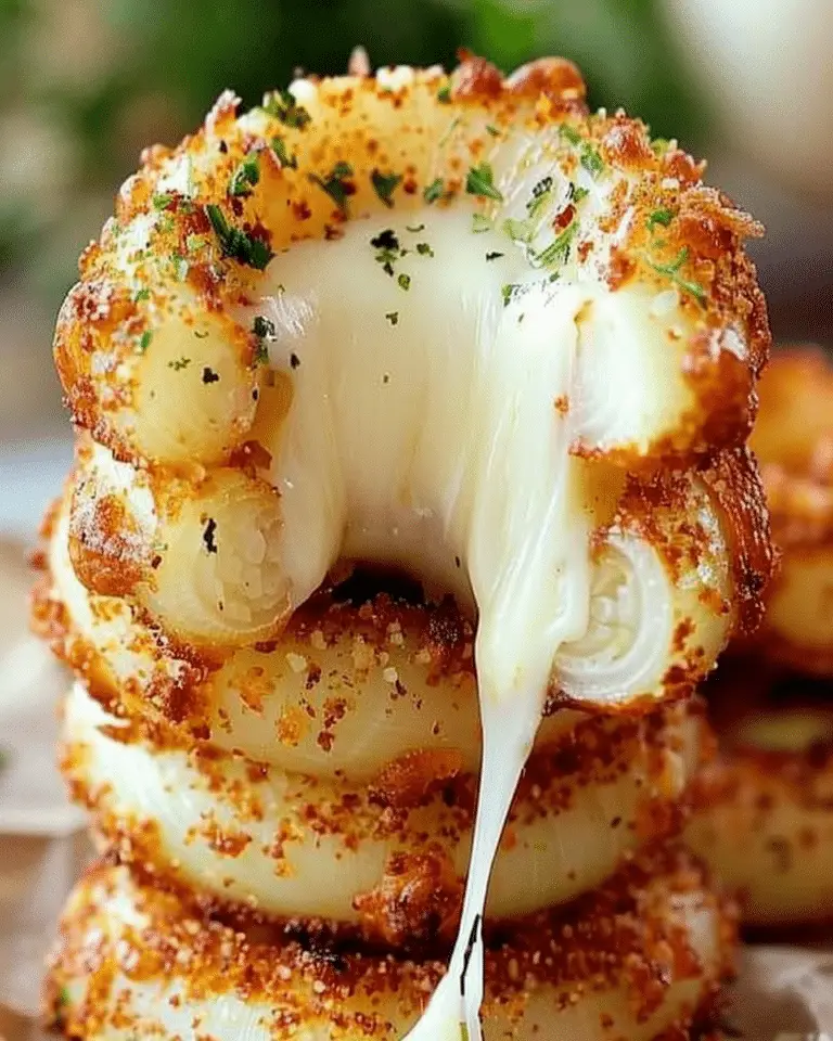 Stuffed Pizza Onion Rings
