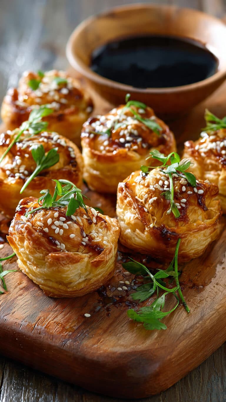 Teriyaki Chicken Puff Pastry Bites