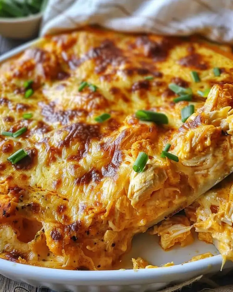 The Ultimate Buffalo Chicken Cheese Bake