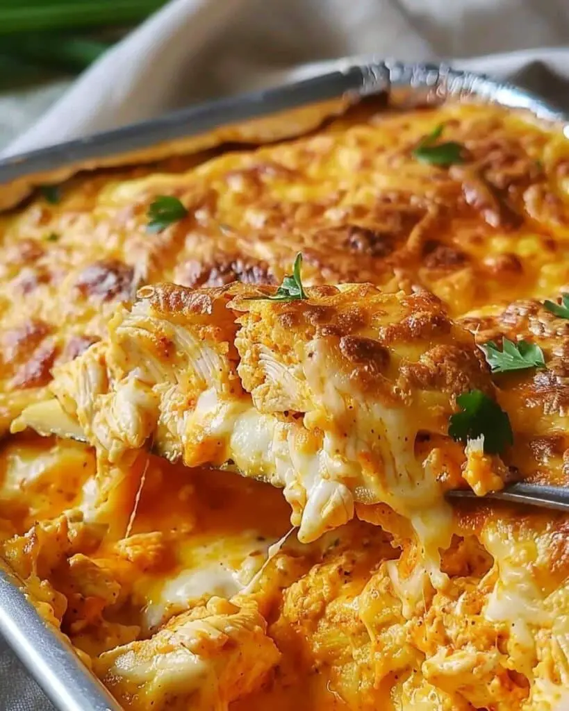 The Ultimate Buffalo Chicken Cheese Bake