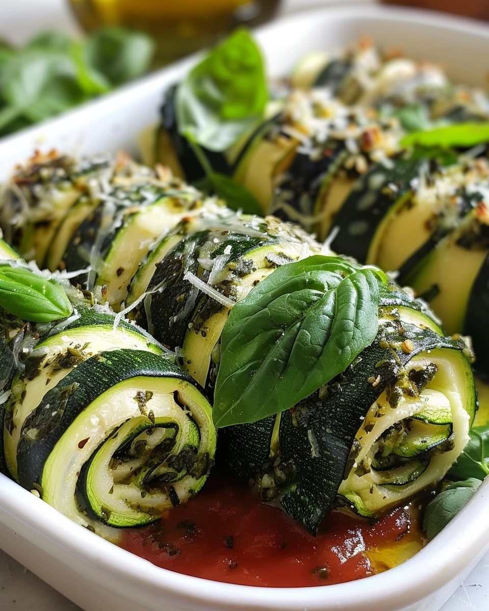 Vegan Zucchini Spinach Rollatini