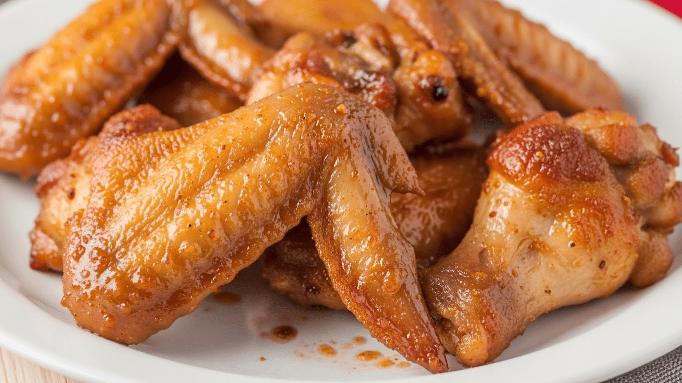 Crispy Honey Sriracha Chicken Wings