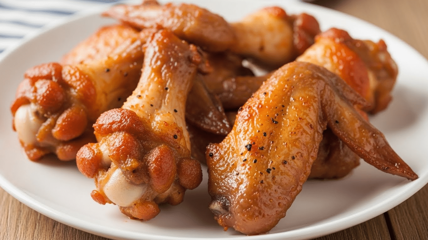 Crispy Honey Sriracha Chicken Wings