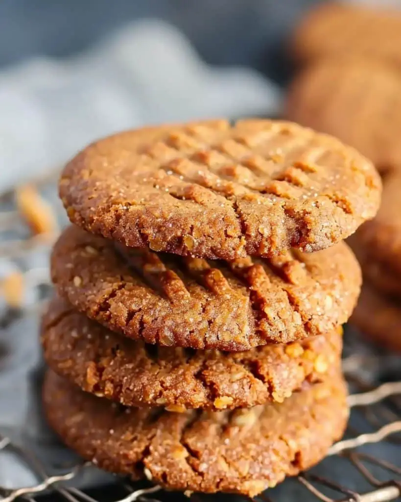 2 Ingredient Peanut Butter Cookies (No Eggs, No Flour)