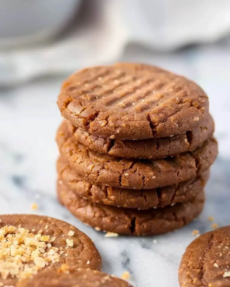 2 Ingredient Peanut Butter Cookies (No Eggs, No Flour)