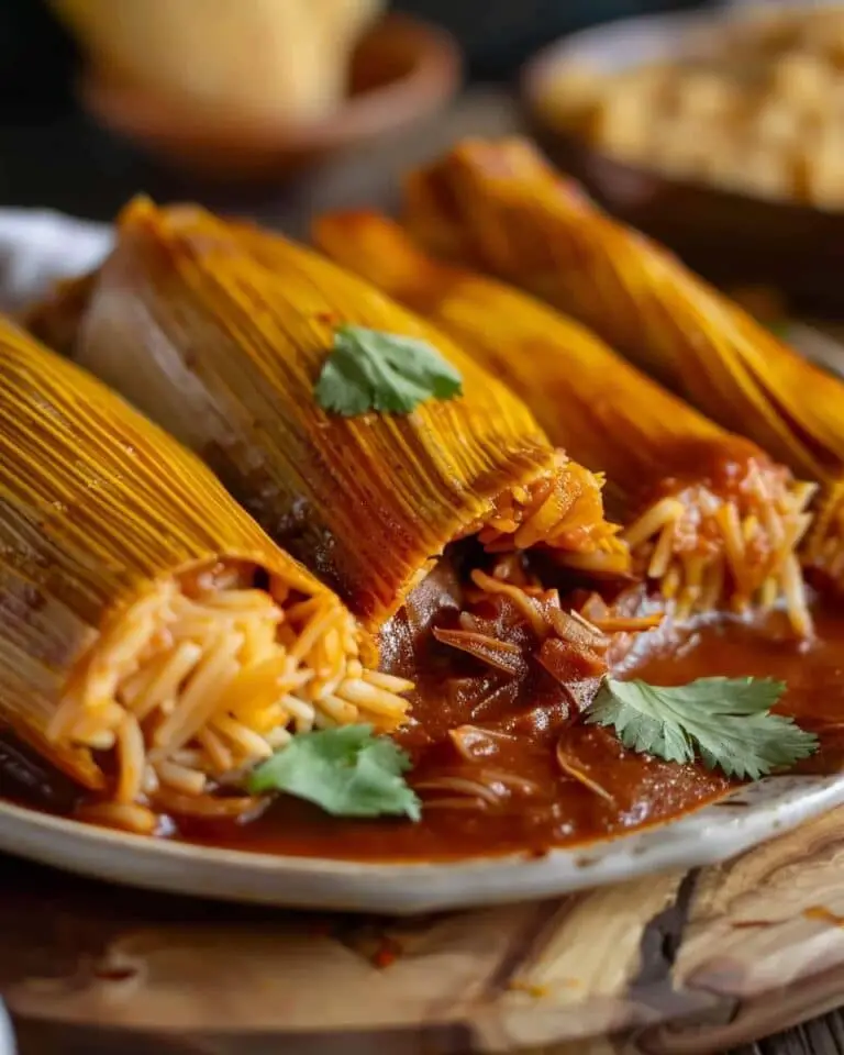 Authentic Mexican Chile Colorado Tamales