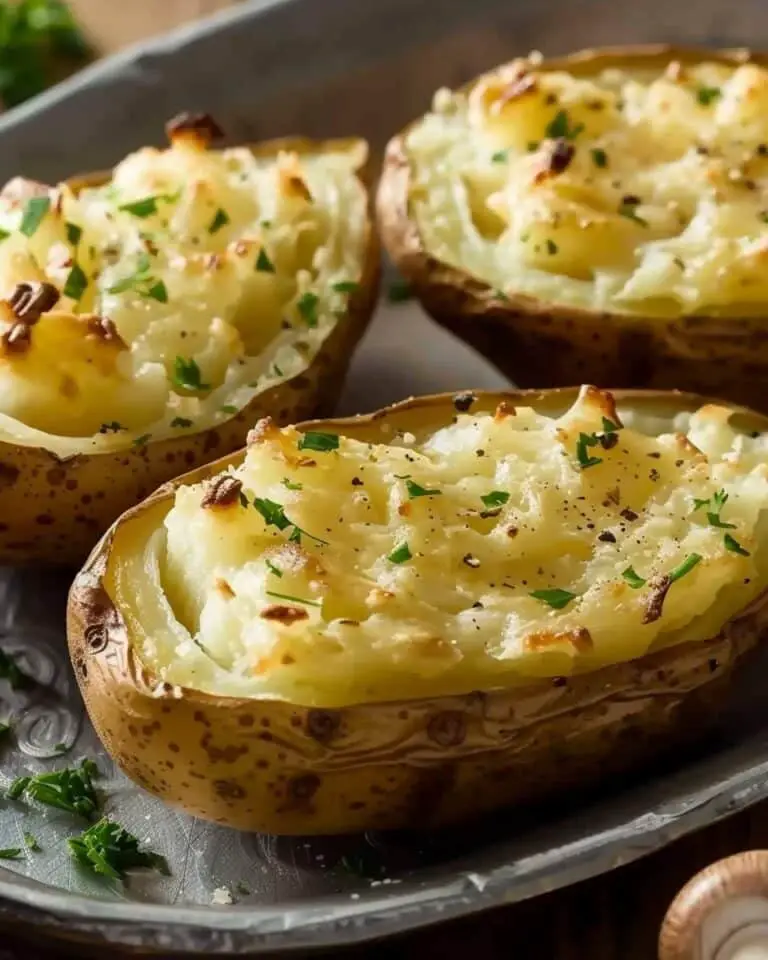 Classic Oven-Baked Potato With Fluffy Center And Crispy Skin