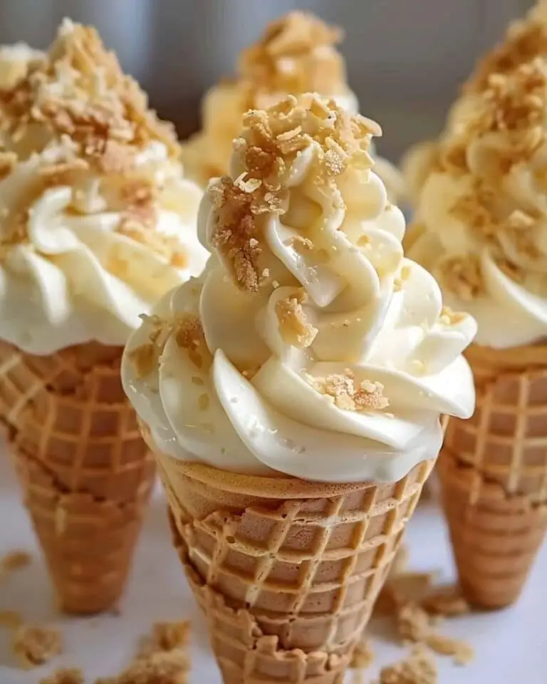 Banana Pudding Cheesecake Cones