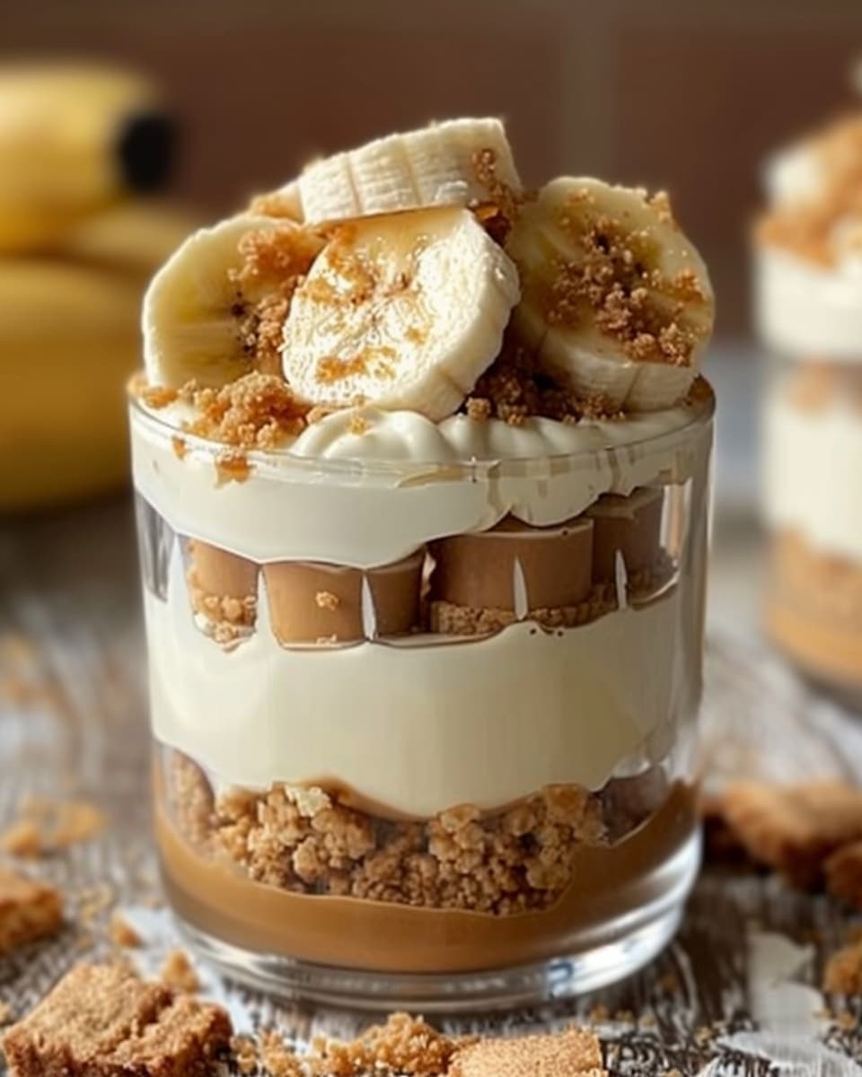 Biscoff Banana Pudding Cheesecake Cup