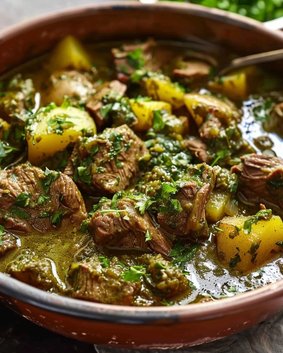 Bold New Mexico–Style Beef & Potato Chile Verde