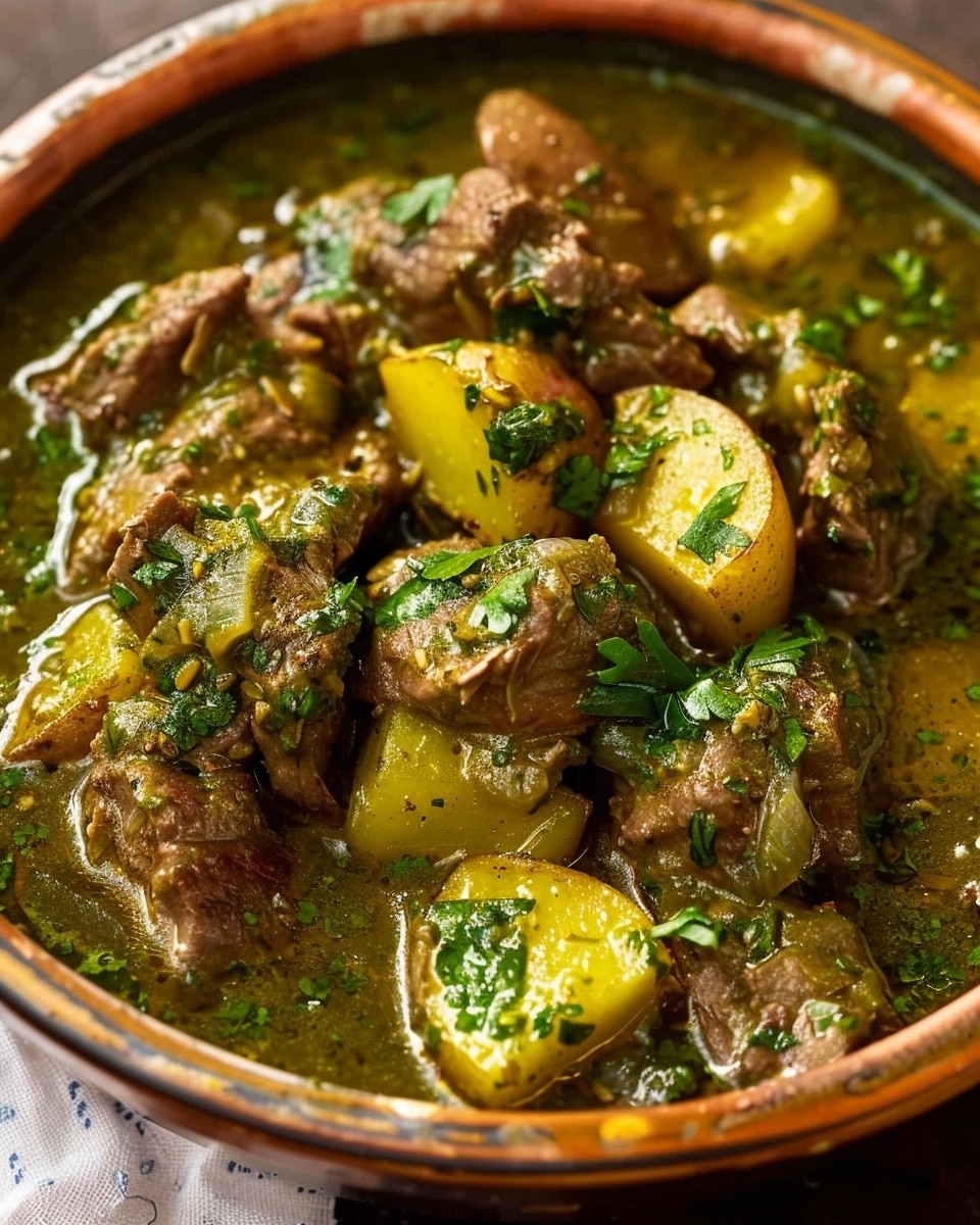 Bold New Mexico–Style Beef & Potato Chile Verde