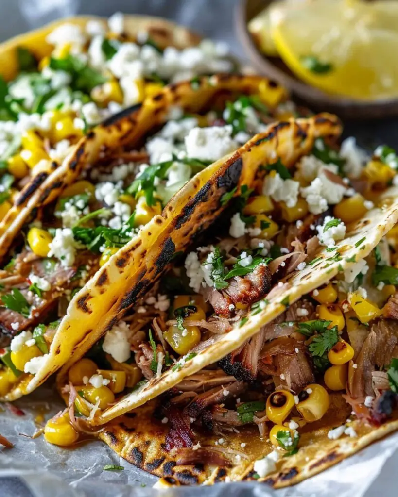 Brisket Street Corn Tacos