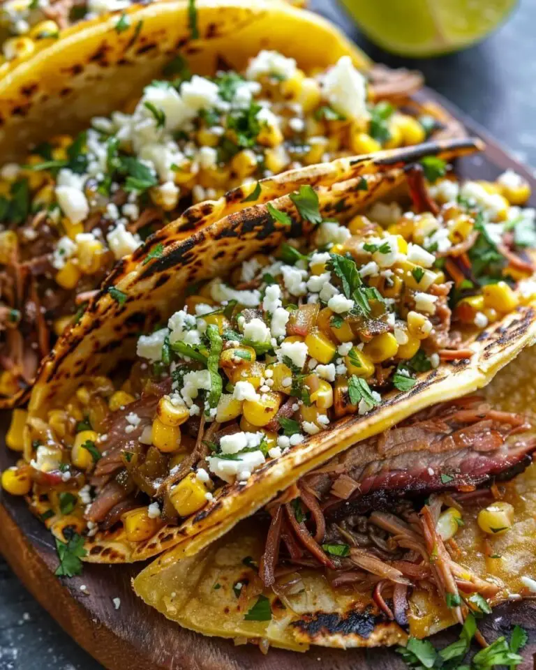 Brisket Street Corn Tacos