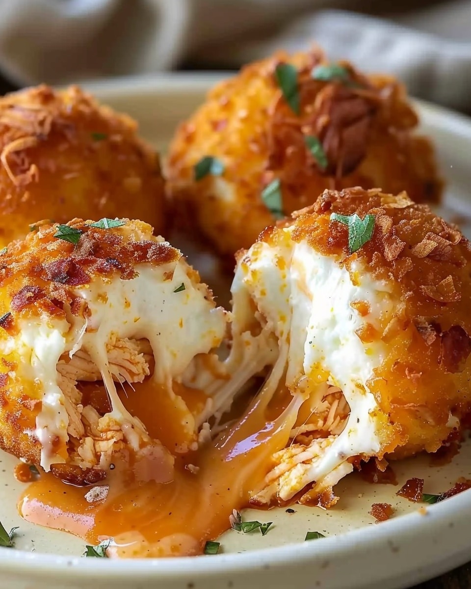 Buffalo Chicken Loaded Mozzarella Bombs