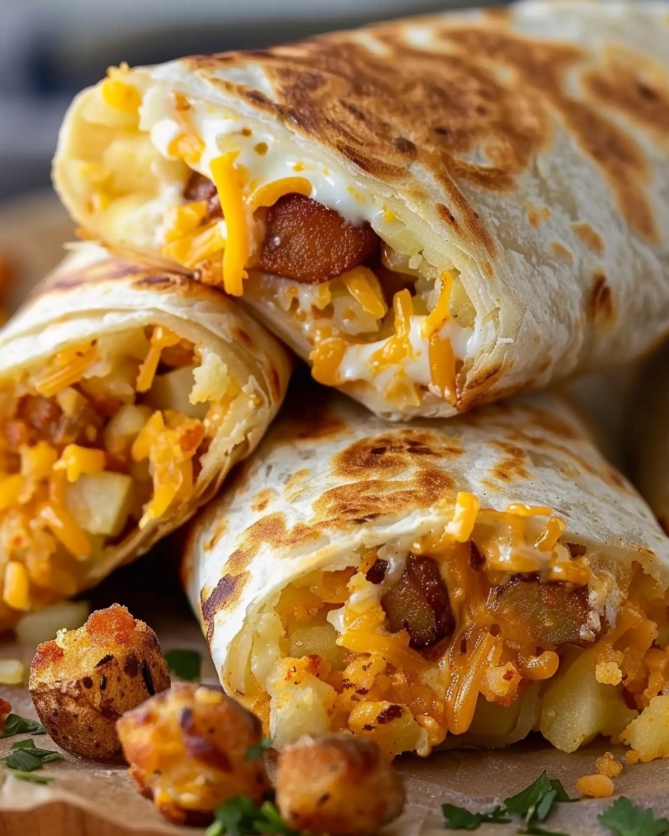 Cheesy Potato Burritos Comfort Meal Recipe
