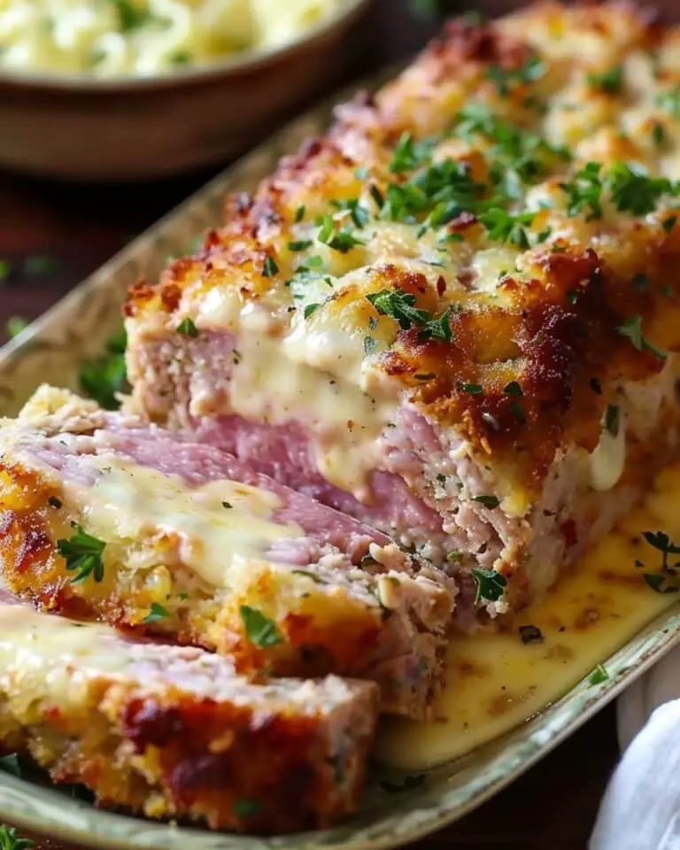 Chicken Cordon Bleu Meatloaf