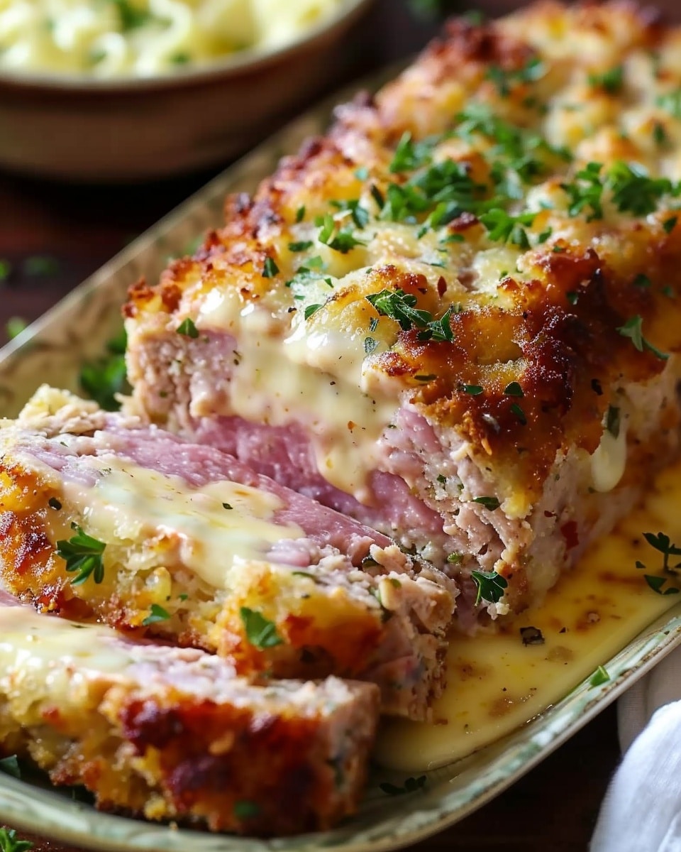 Chicken Cordon Bleu Meatloaf