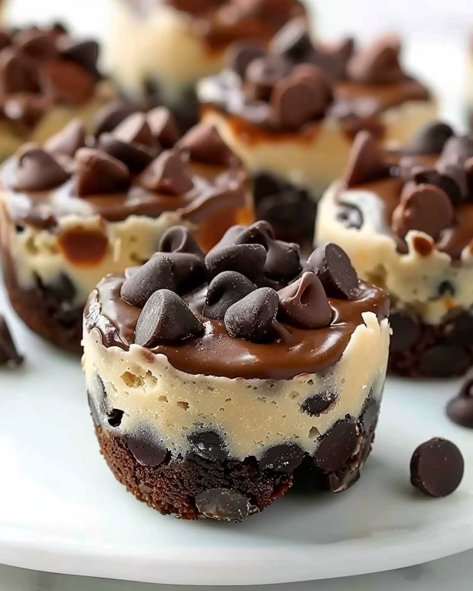Chocolate Chip Cookie Dough Brownie Bites