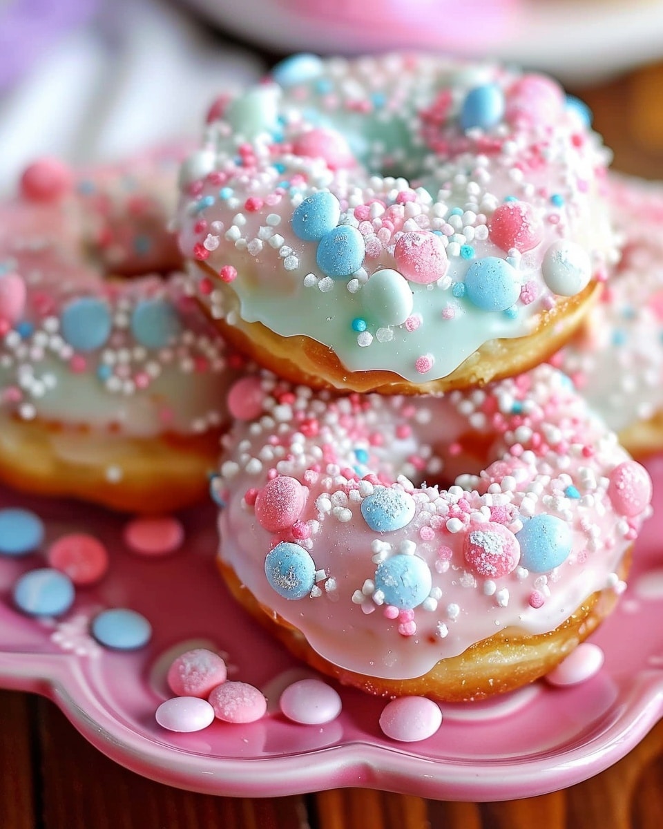 Cotton Candy Mini Donuts