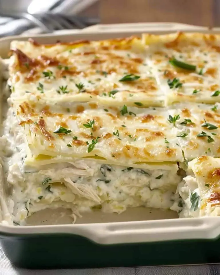 Creamy Chicken White Lasagna
