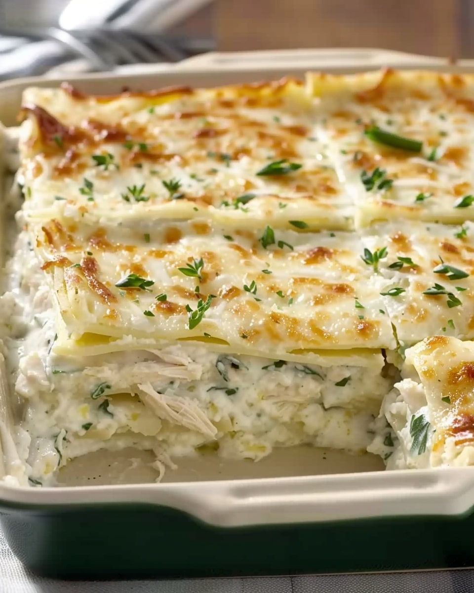 Creamy Chicken White Lasagna