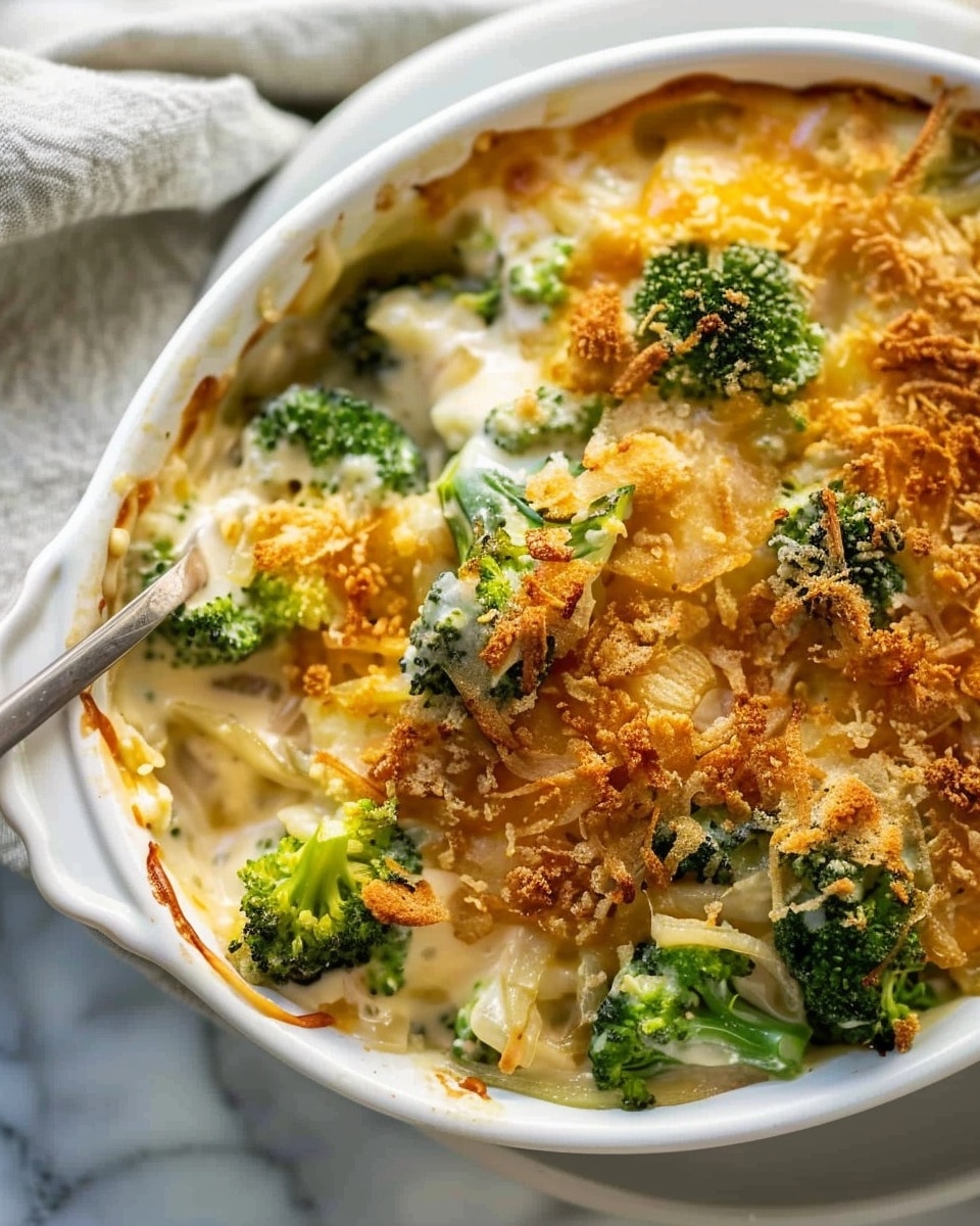 Creamy French Onion Broccoli Casserole